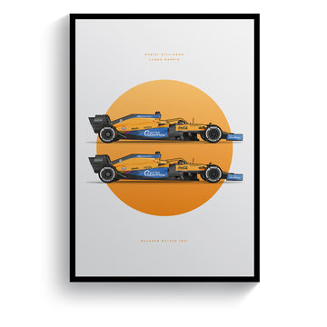 McLaren MCL35M 2021 Formula 1 Car Print