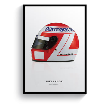 Niki Lauda 1984 Formula 1 Helmet Print