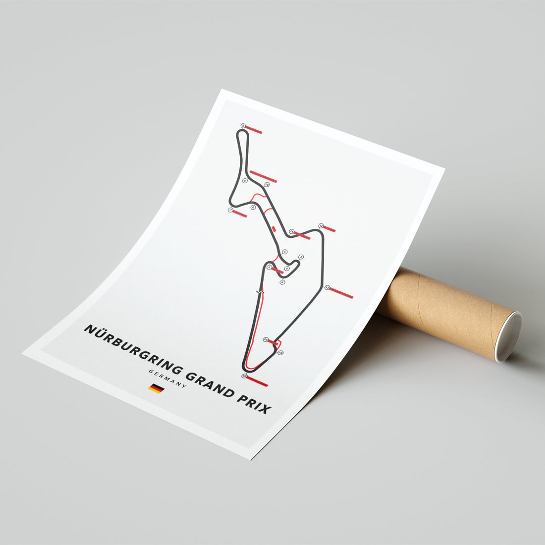 Nürburgring Grand Prix Racing Circuit Print