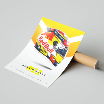 Sergio Perez poster with mailing tube