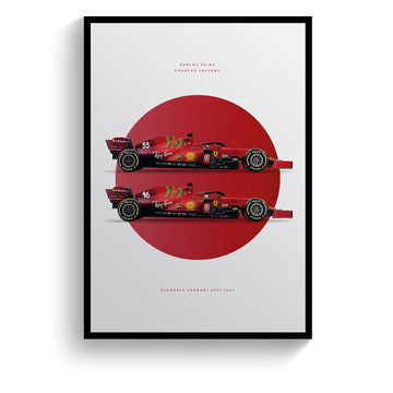 Scuderia Ferrari SF21 2021 Formula 1 Car Print