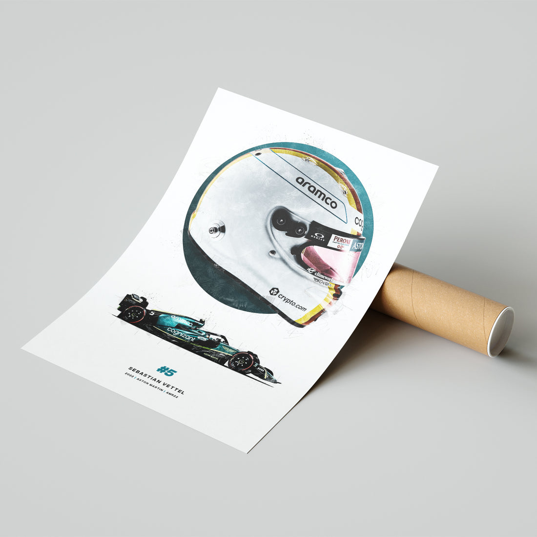 Sebastian Vettel Aston Martin | 2022 Formula 1 Print