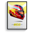 Carlos Sainz print in black frame