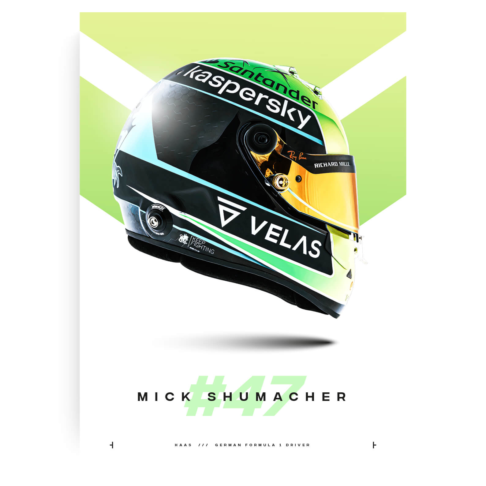 Mick Schumacher print/poster without frame