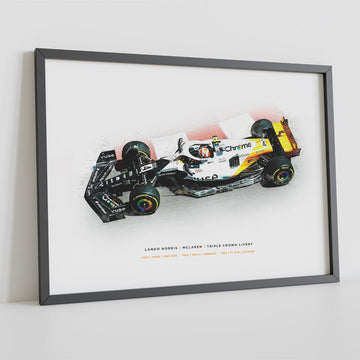 Lando Norris - McLaren, Triple Crown Livery, 2023 Formula 1 Print