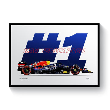 #1 Max Verstappen Red Bull Racing RB18 | 2021 Formula 1 Print