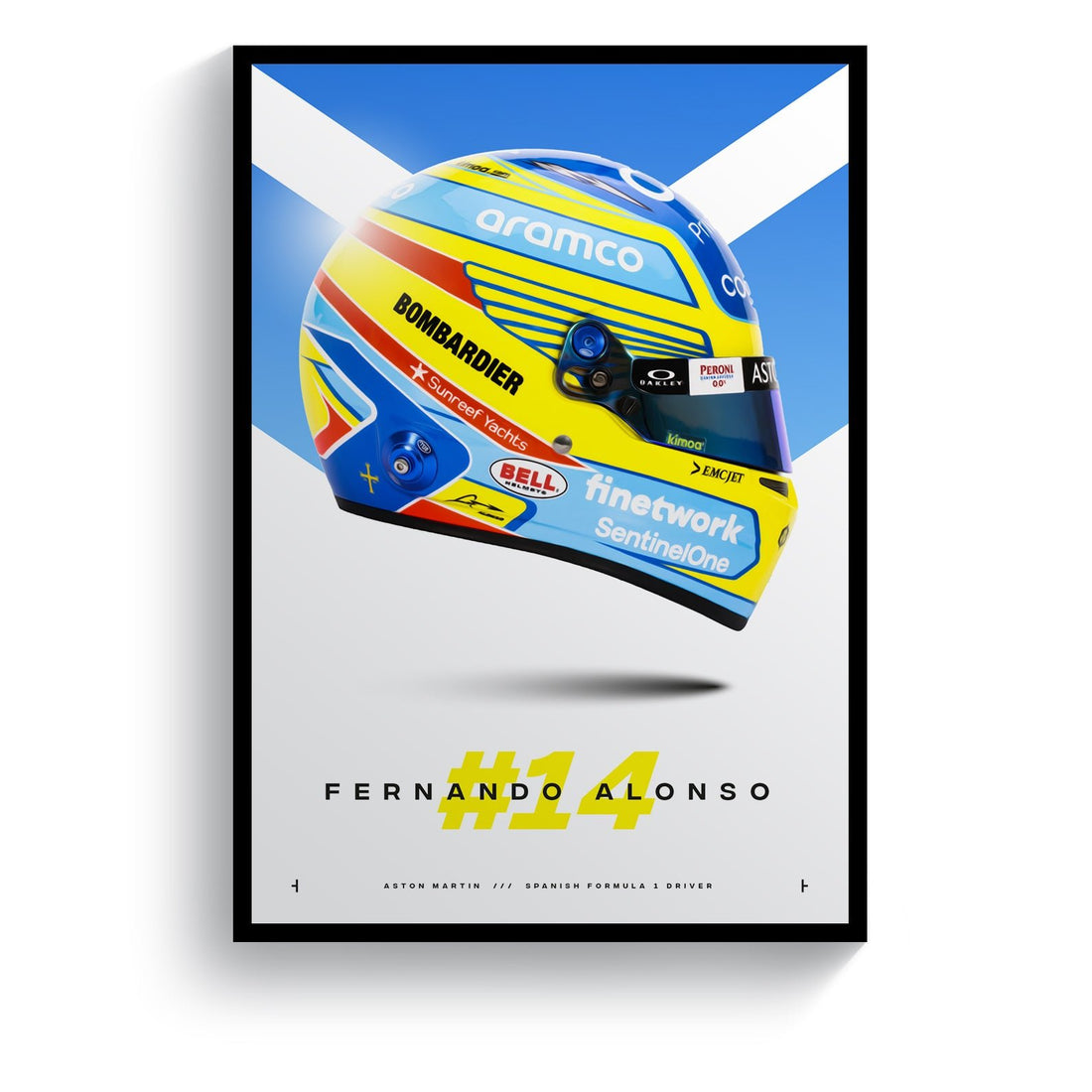 Fernando Alonso #14 Print, Formula 1 2023