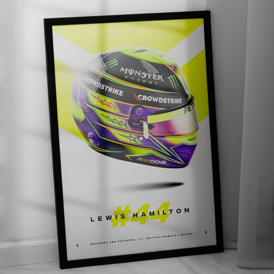 Lewis Hamilton 44 Edition F1 Poster Print. A4/A3, Hamilton, Lewis