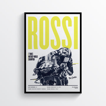Valentino Rossi 2019 MotoGP Rider Print