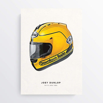 Joey Dunlop Helmet Isle of Man TT Print