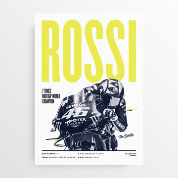 Valentino Rossi 2019 MotoGP Rider Print