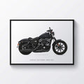 Harley Davidson Iron 883 Motorcycle Print - Pit Lane Prints