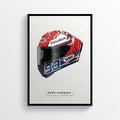 Marc Marquez 2019 MotoGP Helmet Print - Pit Lane Prints