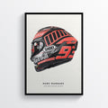 Marc Marquez 2020 MotoGP Pre Season Helmet Print - Pit Lane Prints