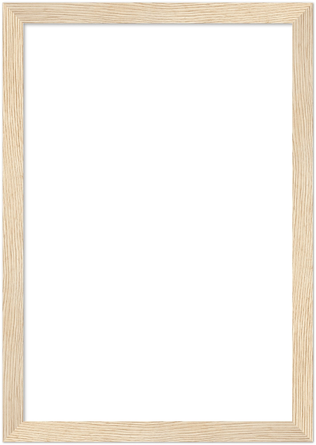 Natural wood frame