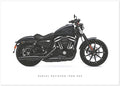 Harley Davidson Iron 883 Motorcycle Print - Pit Lane Prints