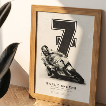 Barry Sheene Grand Prix Rider Print