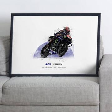 Fabio Quartararo 2021 MotoGP World Champion Print