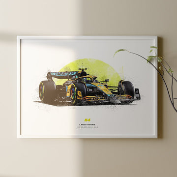 Lando Norris McLaren MCL36 2022 Formula 1 Car Print