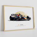 Max Verstappen Formula 1 2022 World Champion | Red Bull Racing Print